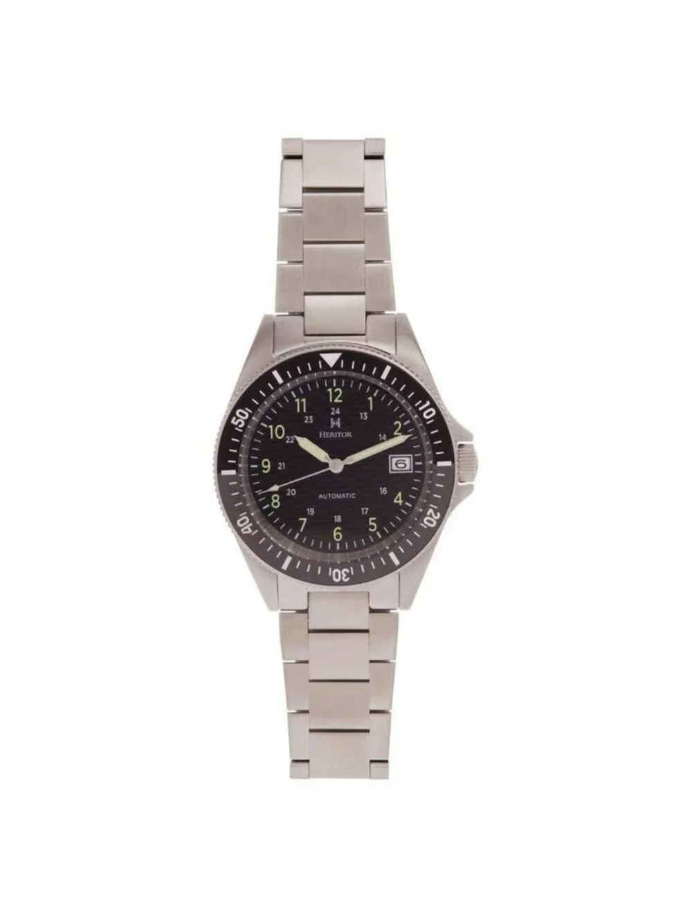 NWT Heritor Calder Black Dial Men's Watch
